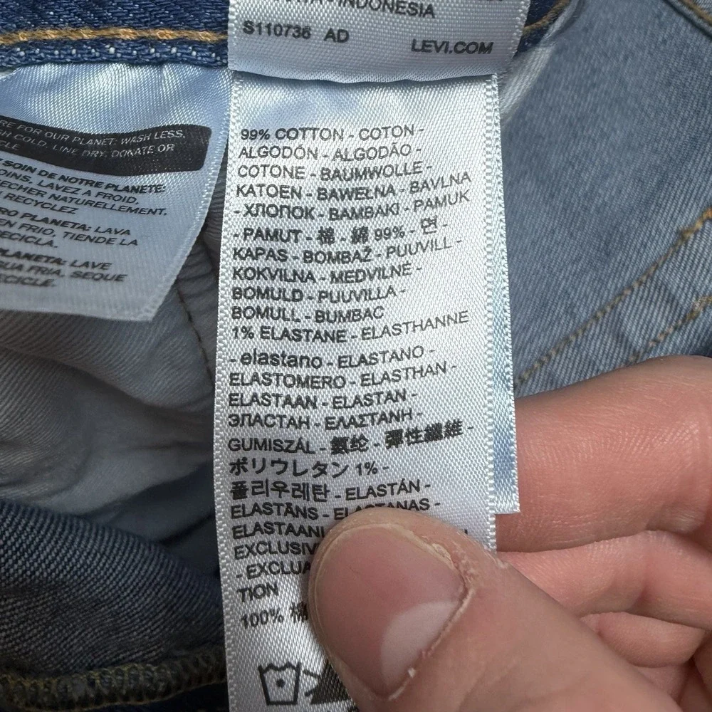 Levis 501 Jeans Men 38x32 Blue Original Fit Button Fly Medium Wash‎ Denim NEW
